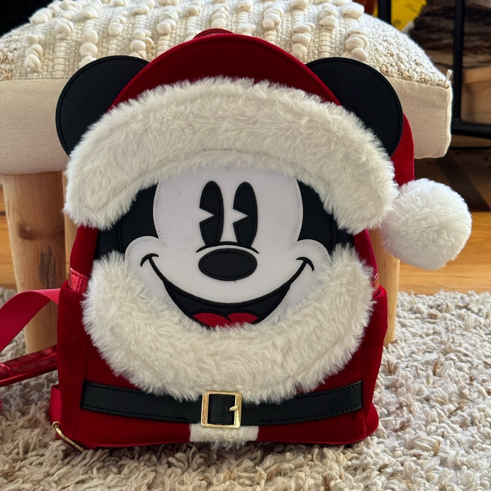 Loungefly Mickey Mouse Santa Backpack